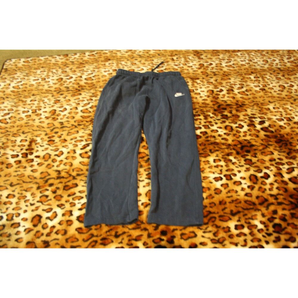 Nike Baggy Wide Leg Navy Blue Sweatpants Vintage Baggy Fit Size L
